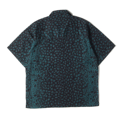 21SS レオパード柄 オープンカラー 半袖シャツ(NIGHT VISION / SS)