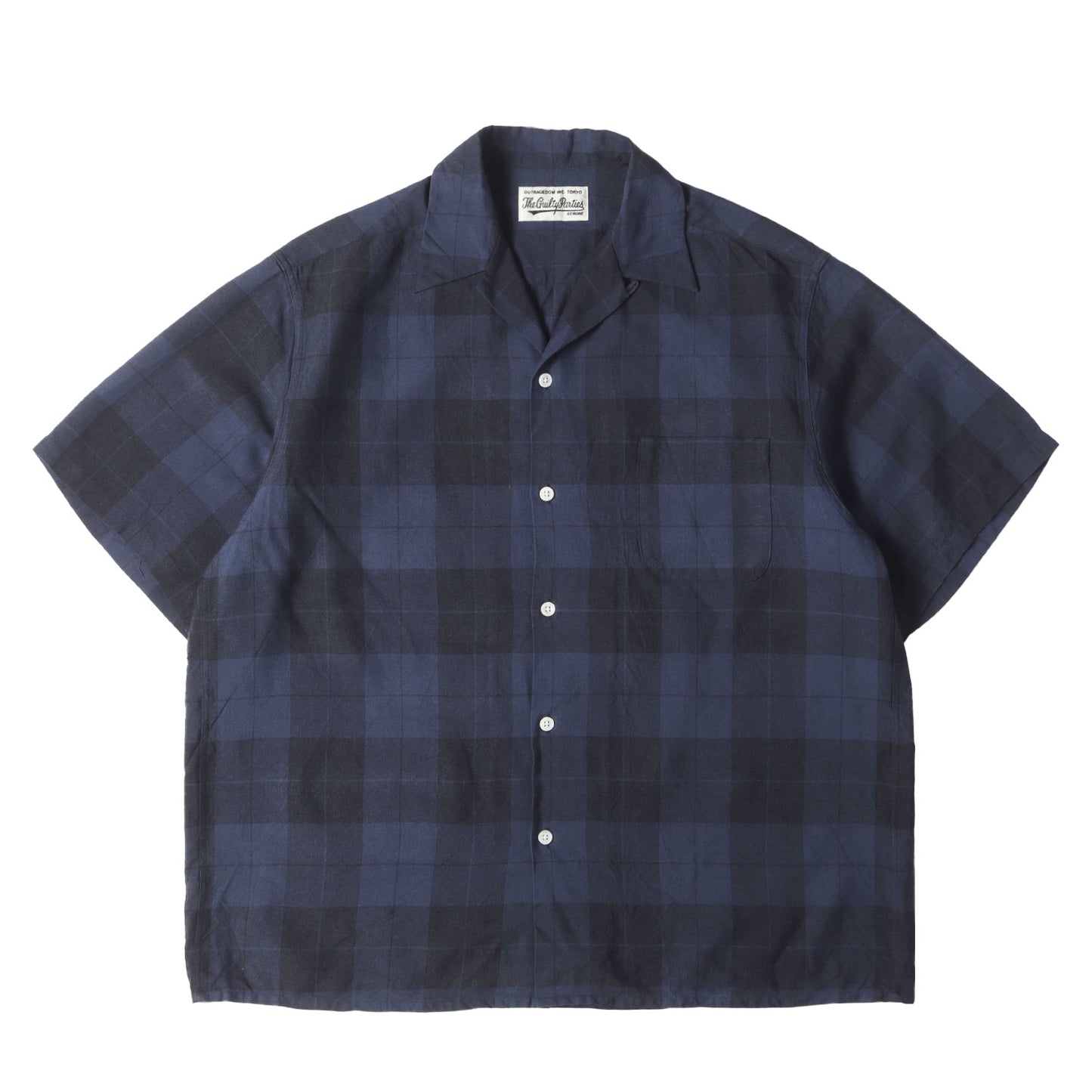 24SS オンブレチェック オープンカラー レーヨン 半袖シャツ(OMBRAY CHECK OPEN COLLAR SHIRT S/S)
