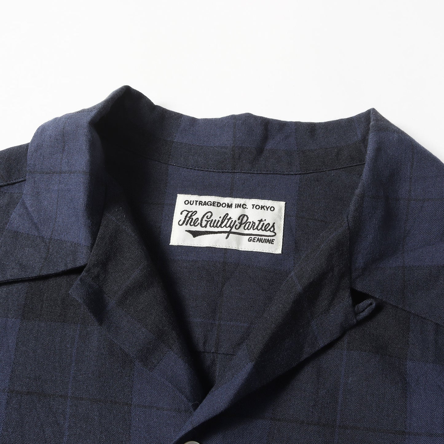 24SS オンブレチェック オープンカラー レーヨン 半袖シャツ(OMBRAY CHECK OPEN COLLAR SHIRT S/S)