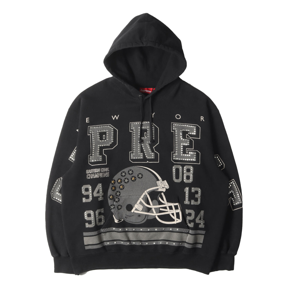 24AW スタッズ ビッグロゴ スウェット パーカー(Champions Studded Hooded Sweatshirt)