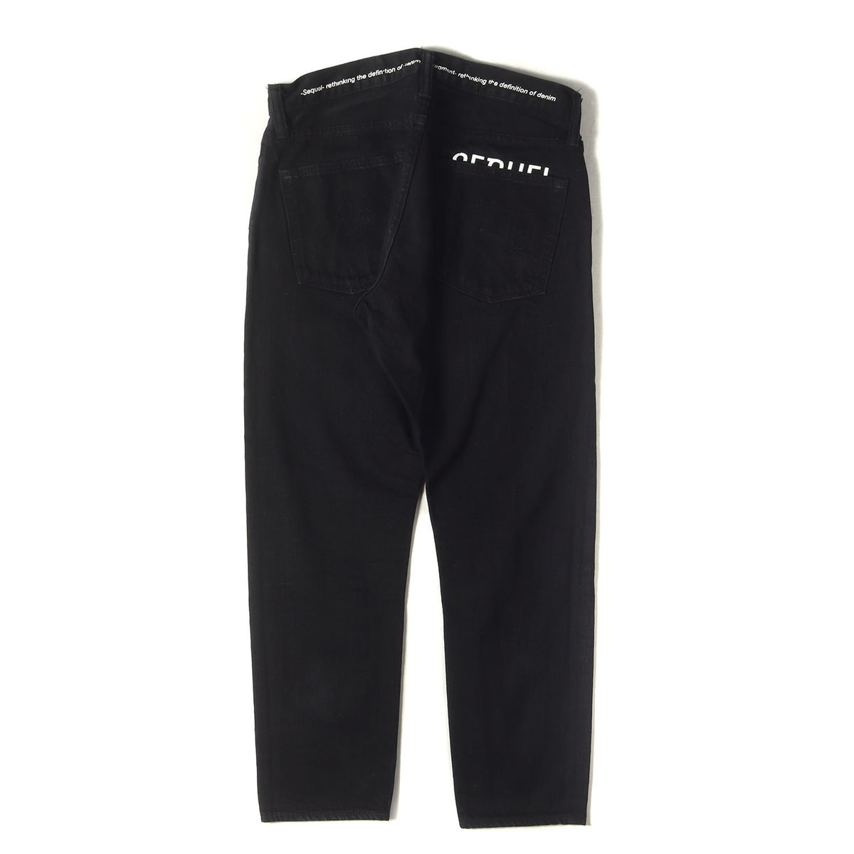 ×fragment design セルビッチ カラーブラック デニムパンツ