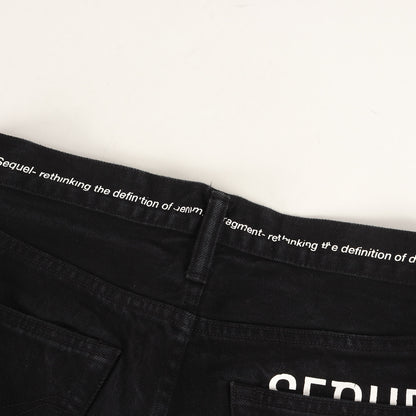 ×fragment design セルビッチ カラーブラック デニムパンツ