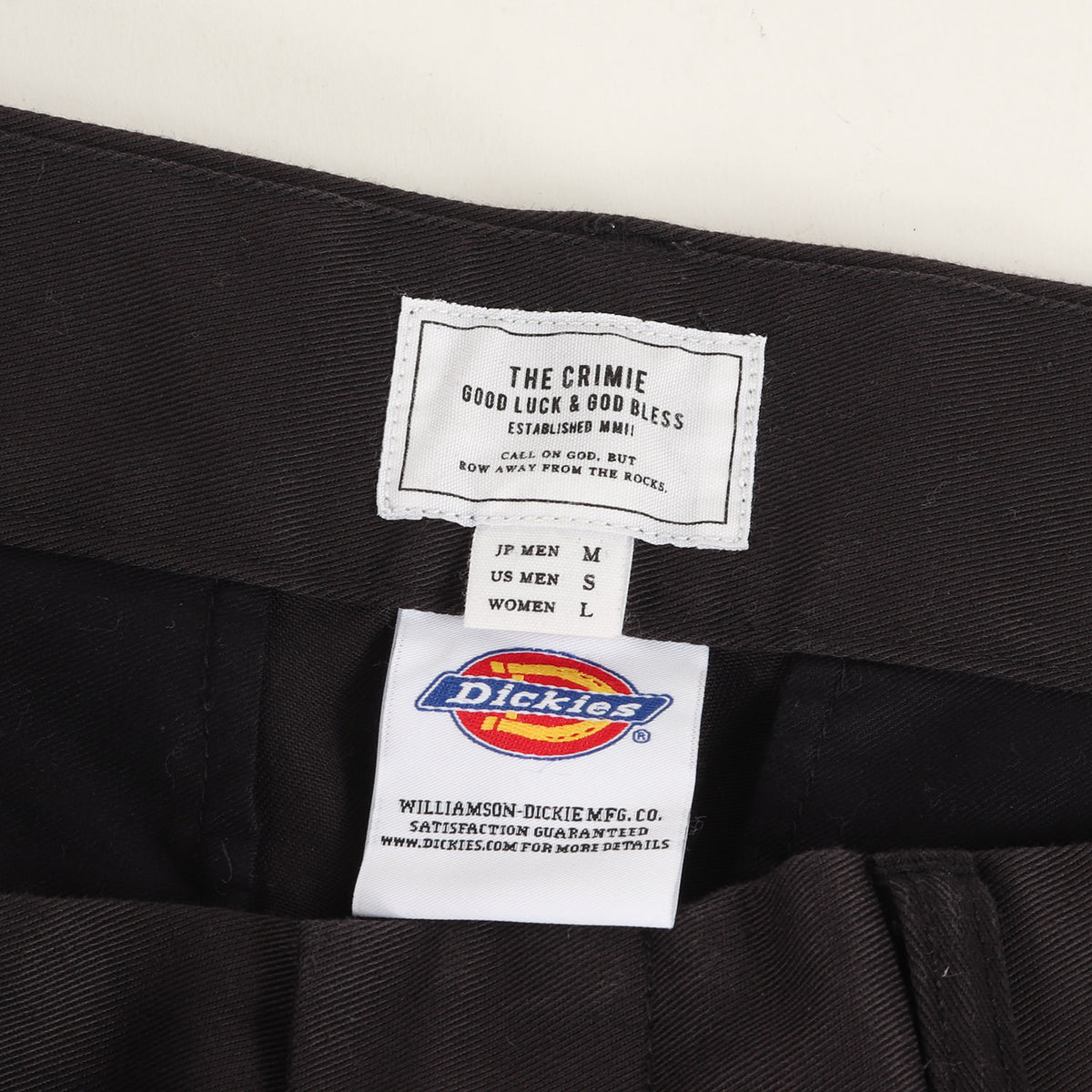 ×Dickies ストレッチ T/Cツイル テーパード チノパンツ