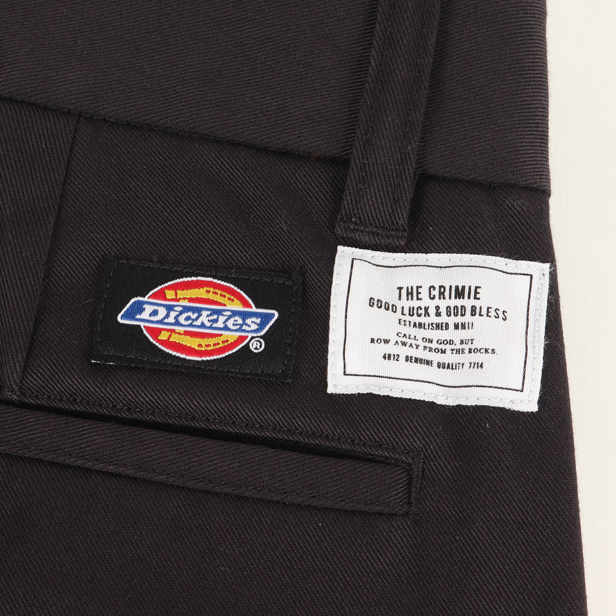 ×Dickies ストレッチ T/Cツイル テーパード チノパンツ