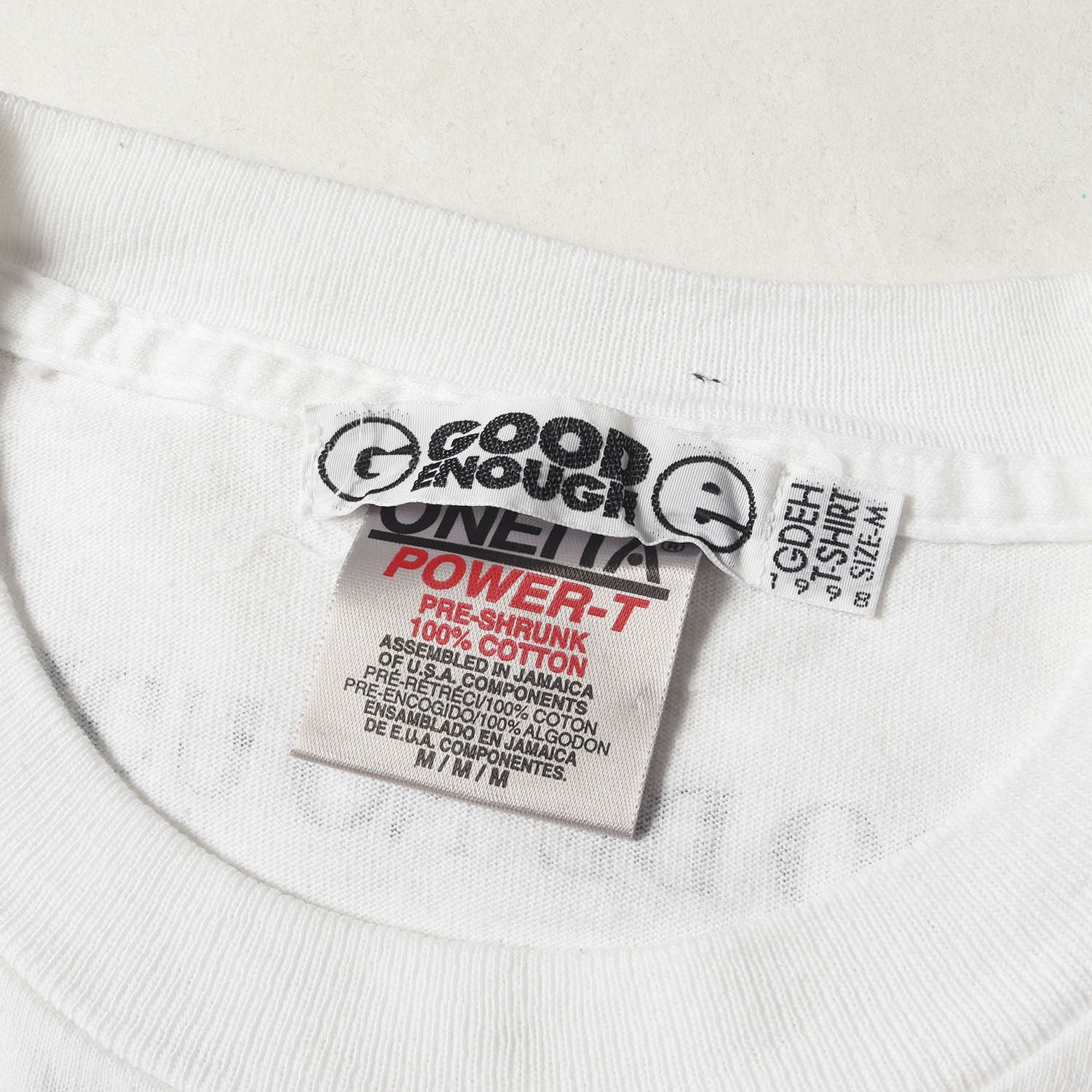 GOOD ENOUGH (グッドイナフ) 90s グラデーション グラムgロゴ Tシャツ 