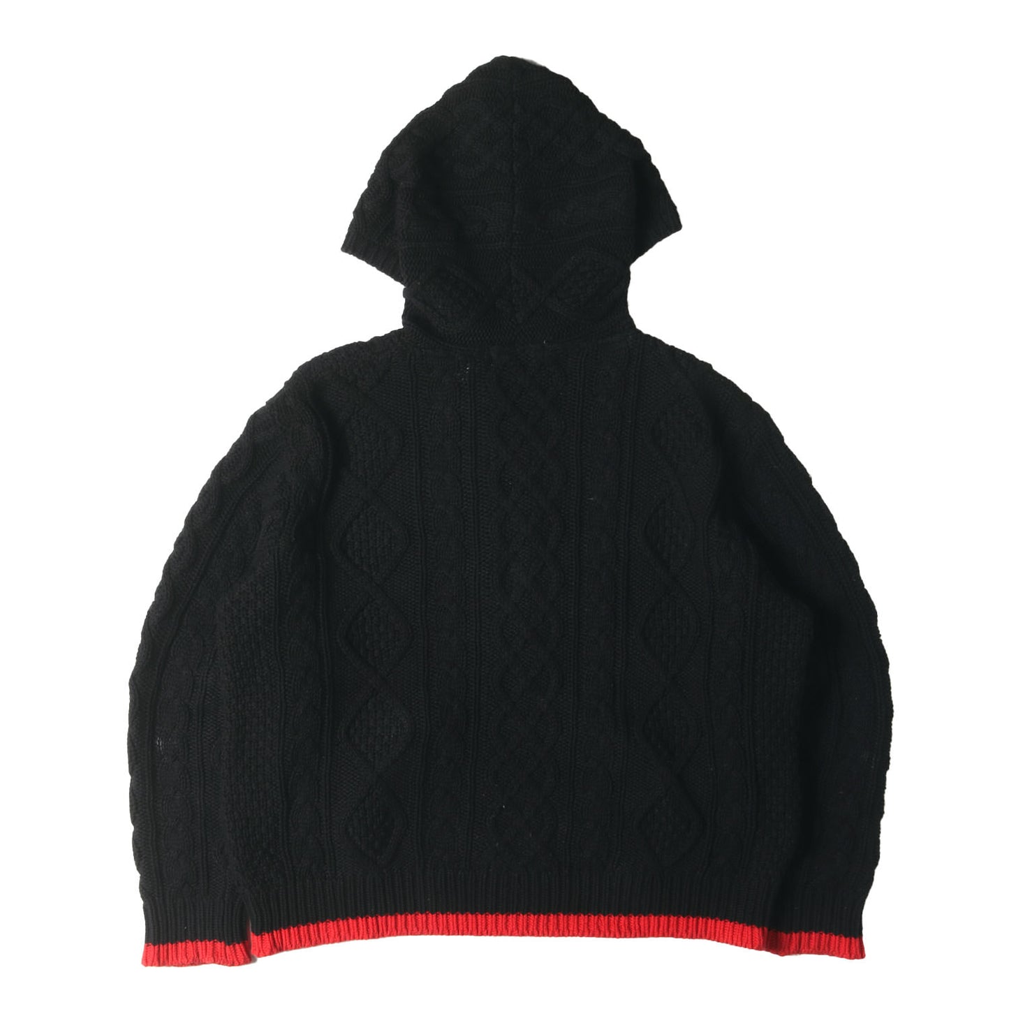 90s フィッシャーマンニット ジップ パーカー