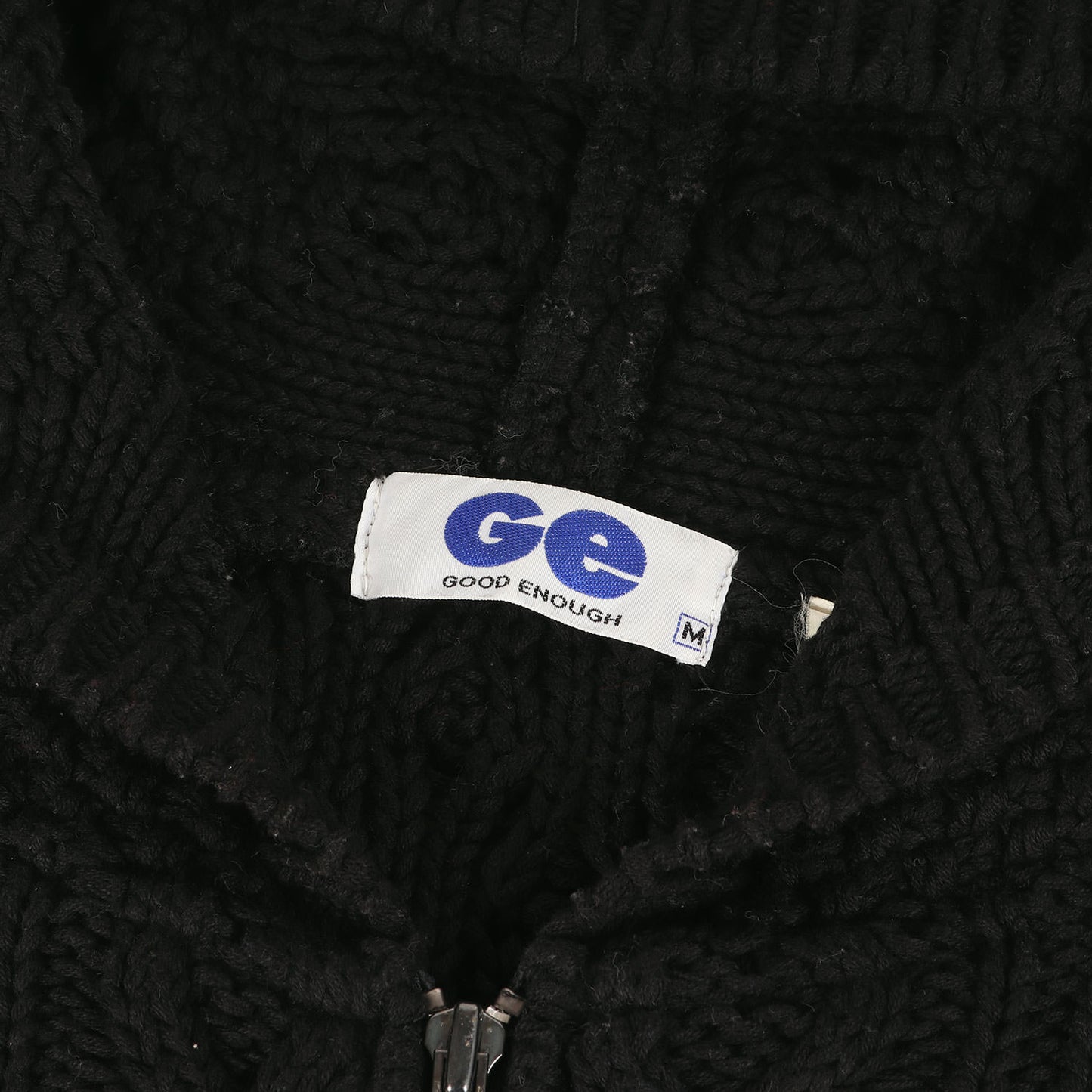 90s フィッシャーマンニット ジップ パーカー