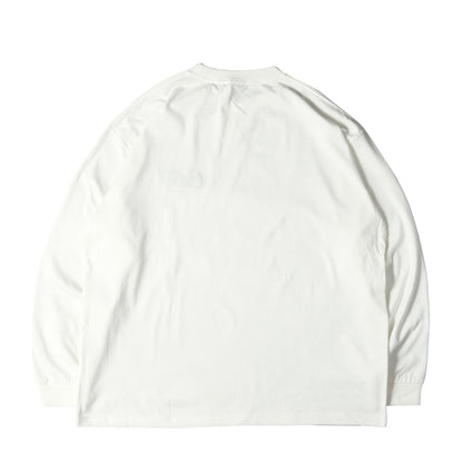 22AW ロゴ刺繍ドロップショルダー ロングスリーブ ヘビー Tシャツ(Drop shoulder CALEE logo embroidery L/S t-shirt)