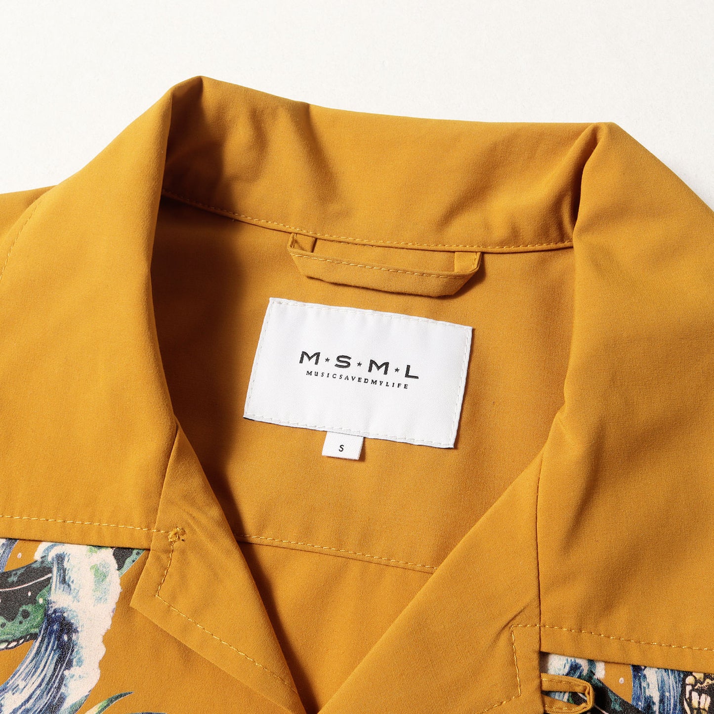 スカル&スネーク ストレッチ オープンカラーシャツ(SKULL LONG SLEEVE SHIRT)