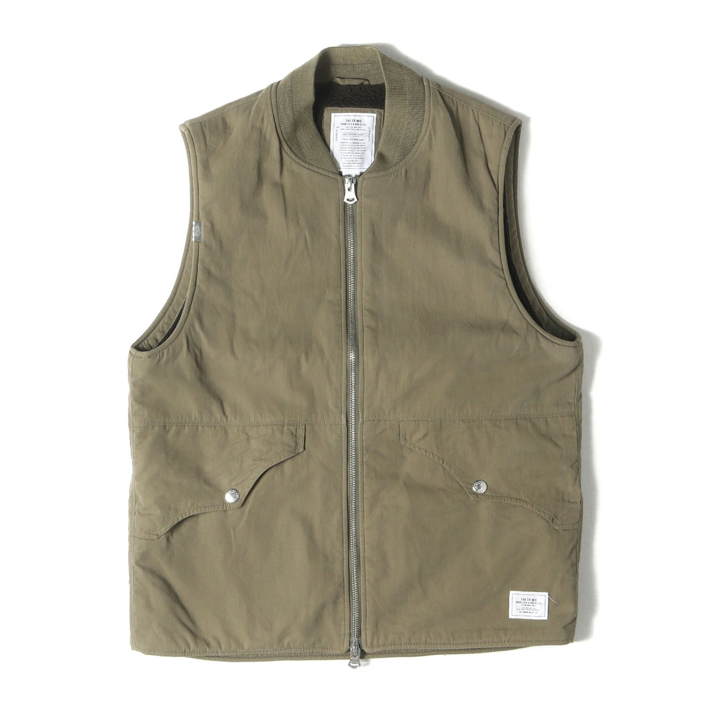 ミリタリー 裏ボア ジップ ベスト(WILL MILITARY BOA VEST)