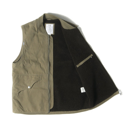 ミリタリー 裏ボア ジップ ベスト(WILL MILITARY BOA VEST)