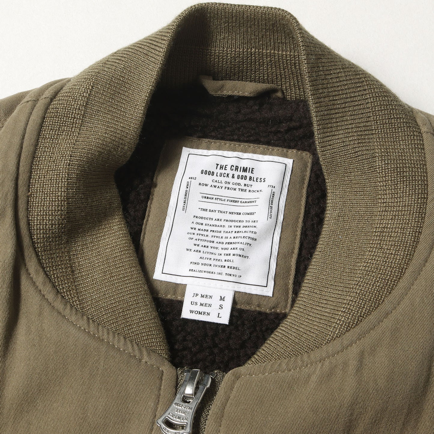 ミリタリー 裏ボア ジップ ベスト(WILL MILITARY BOA VEST)