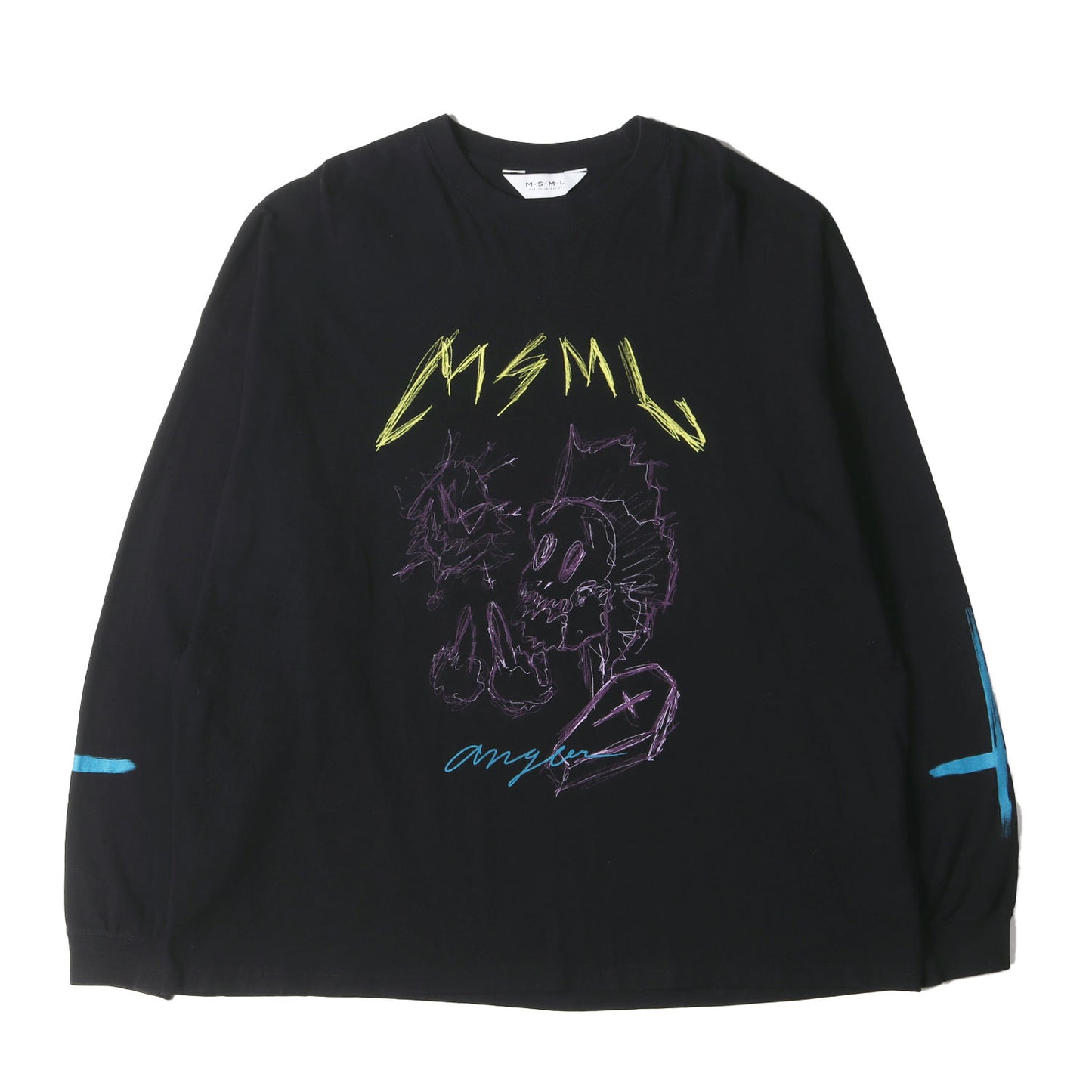 21AW グラフィック オーバーサイズ ロングスリーブ Tシャツ(ANGER LONG SLEEVE BIG TEE)