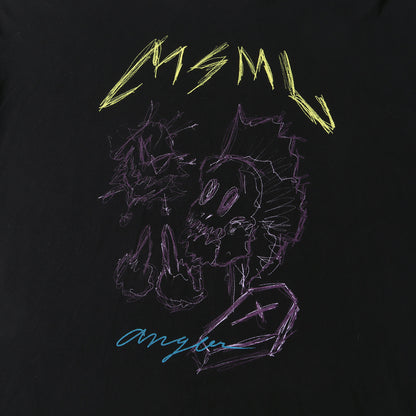 21AW グラフィック オーバーサイズ ロングスリーブ Tシャツ(ANGER LONG SLEEVE BIG TEE)