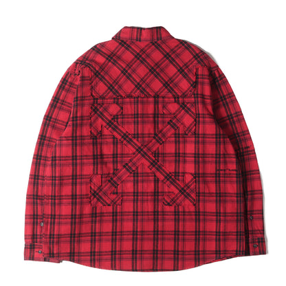 20AW パッチアロー オーバーサイズ チェック フランネルシャツ(ARROW PATCHED FLANNNEL CHECK OVERSIZED SHIRT)