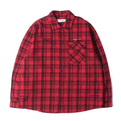 20AW パッチアロー オーバーサイズ チェック フランネルシャツ(ARROW PATCHED FLANNNEL CHECK OVERSIZED SHIRT)