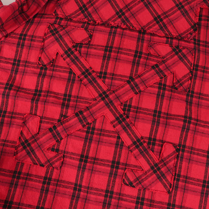 20AW パッチアロー オーバーサイズ チェック フランネルシャツ(ARROW PATCHED FLANNNEL CHECK OVERSIZED SHIRT)
