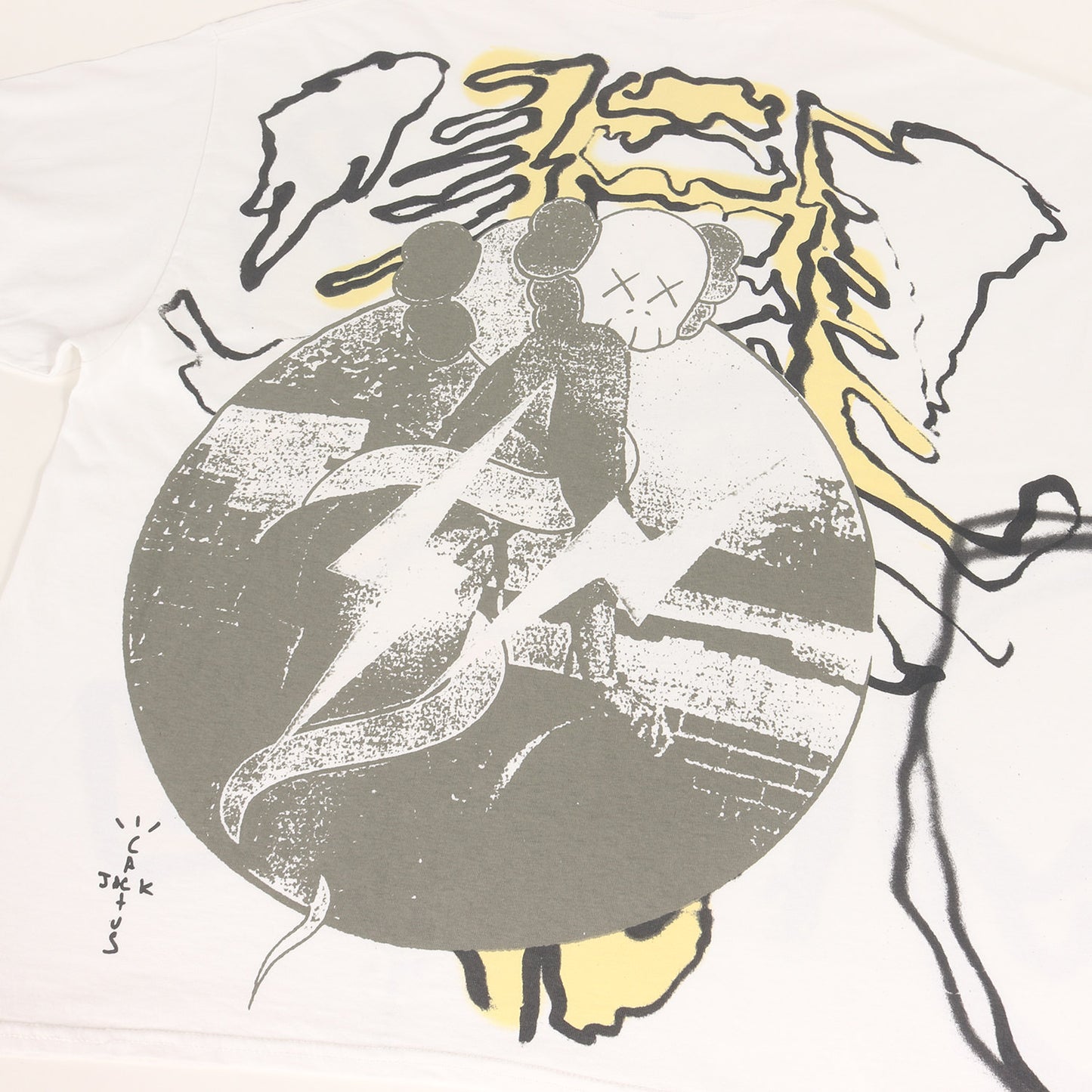 21SS ×fragment design ×KAWS Cactus Jack オーバーサイズ Tシャツ
