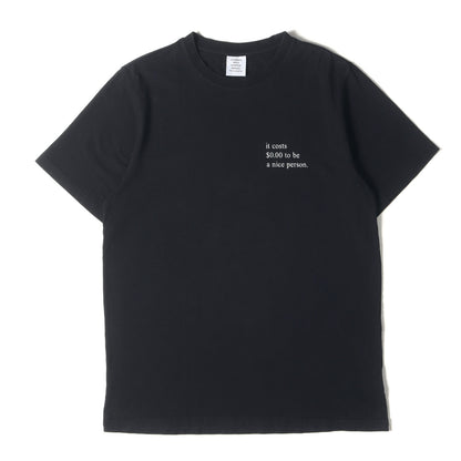 20AW メッセージロゴ クルーネック Tシャツ