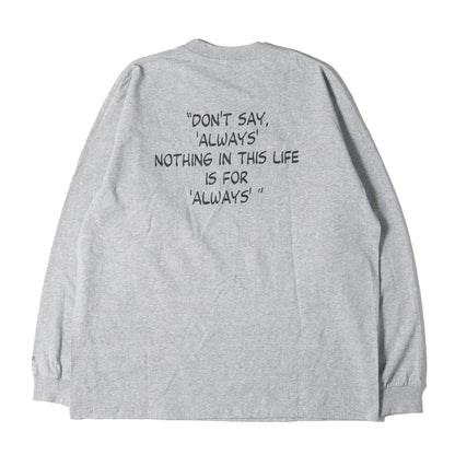 22SS ×PEANUT ルーシー&ライナス ロングスリーブ Tシャツ(L/S PRINT T "LUCIE & LINUS”)