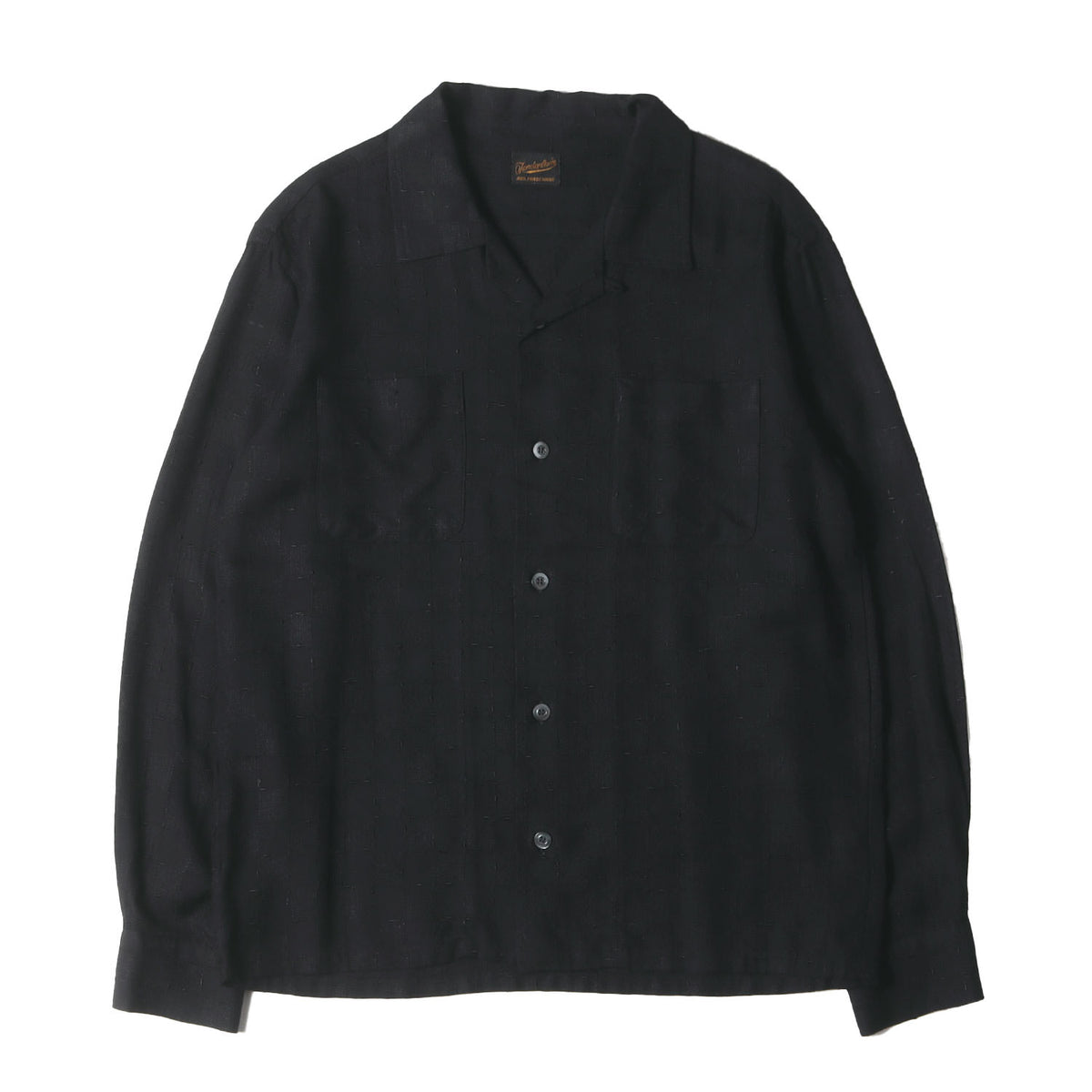 レーヨン チェッカー オープンカラー シャツ(T-RAYON SHT C)