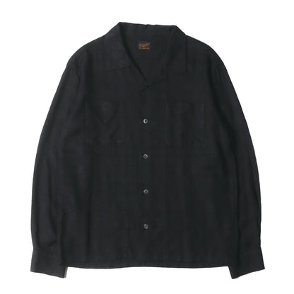 レーヨン チェッカー オープンカラー シャツ(T-RAYON SHT C)