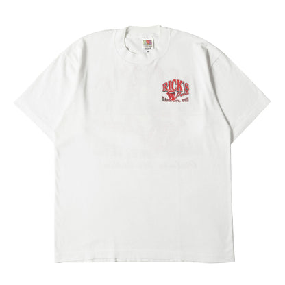 90s RICK'S PUB ローリング・ストーンズ パロディー Tシャツ(FRUIT OF THE LOOMボディ)