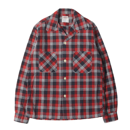 50s PENNEY'S TOWNCRAFT オープンカラー チェックシャツ