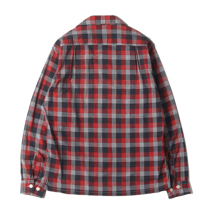 50s PENNEY'S TOWNCRAFT オープンカラー チェックシャツ