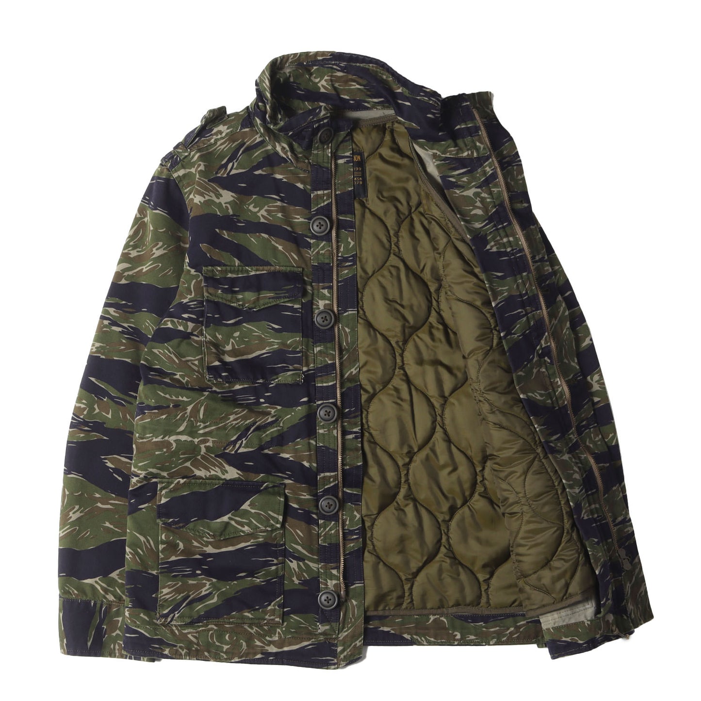 キルティングライナー付き タイガーカモ M-65 フィールドジャケット