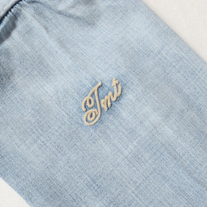 クラッシュリペア加工 クレイジー ウエスタン デニムシャツ(L/SL CRAZY CRUSH DENIM SHIRT)