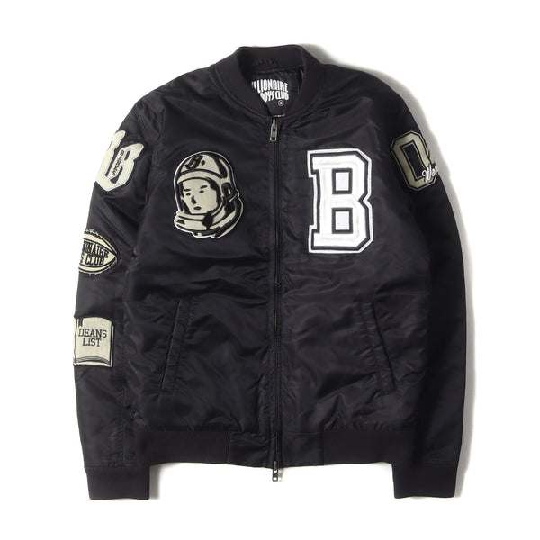 新品未使用 MADISONBLUE Bワッペン ロング スタジャン 新品未使用 MADISONBLUE Bワッペン ロング スタジャン