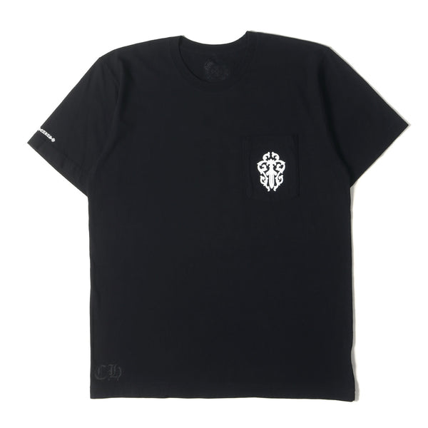 CHROME HEARTS 黒 Tシャツ ポケット付き CHROME HEARTS クロムハーツ