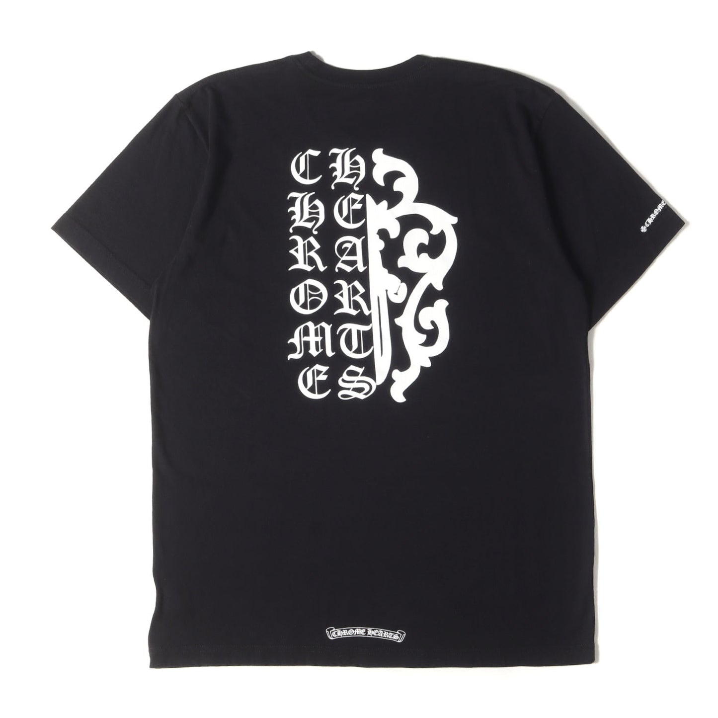 近年モデル ダガー&ブランドロゴ ポケット Tシャツ