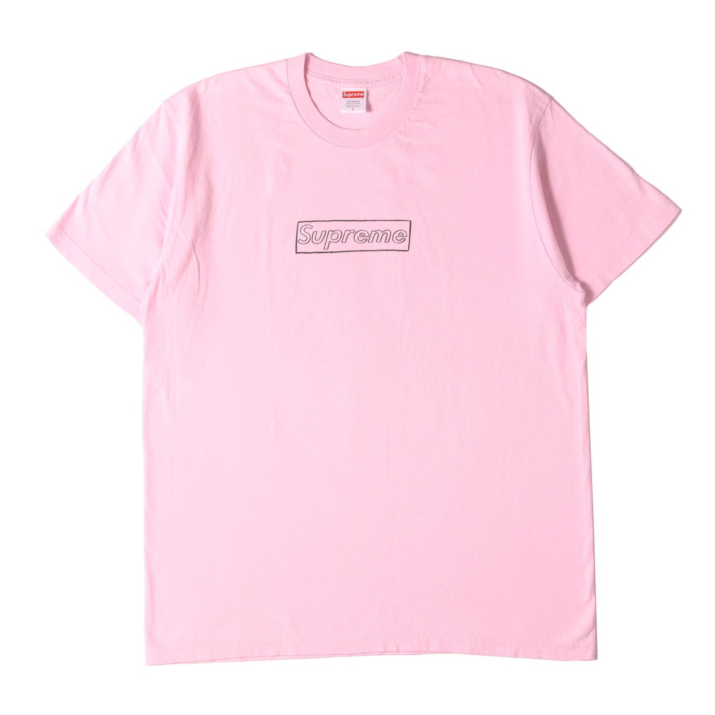 21SS ×KAWS チョークBOXロゴ Tシャツ(Chalk Box Logo Tee)