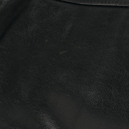 90s CALICO BALL カウレザー 裏地キルティング ハーフコート