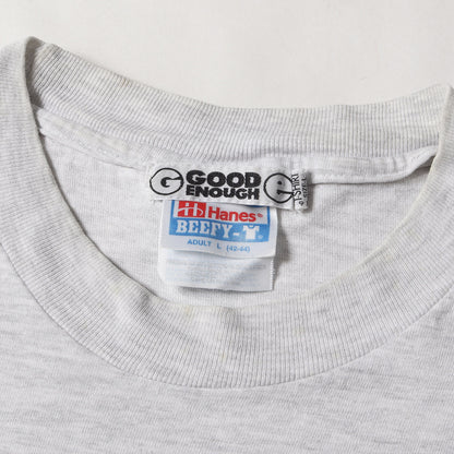 90s ×ELECTRIC COTTAGE 音符ロゴ クルーネック Tシャツ(1997年製 / Hanesボディ)