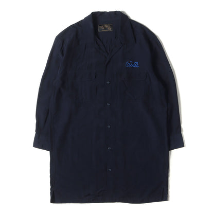 オープンカラー 7分袖 レーヨン ロングシャツ(W.O.T.E WILL -OPEN COLLAR LONG SHIRT)