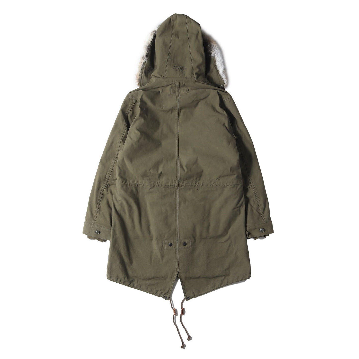 ライナー付き ラビットファーフード フィッシュテール モッズコート(RABBIT COAT)