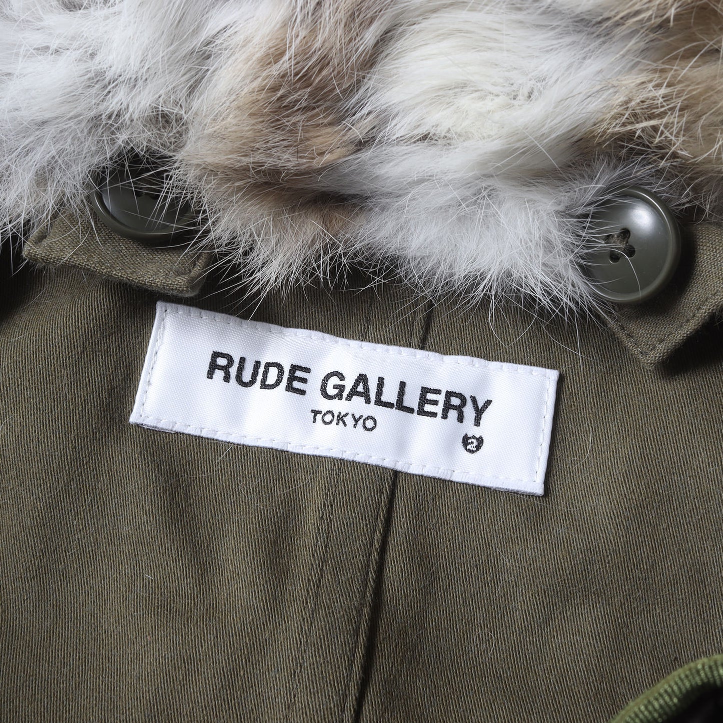 ライナー付き ラビットファーフード フィッシュテール モッズコート(RABBIT COAT)