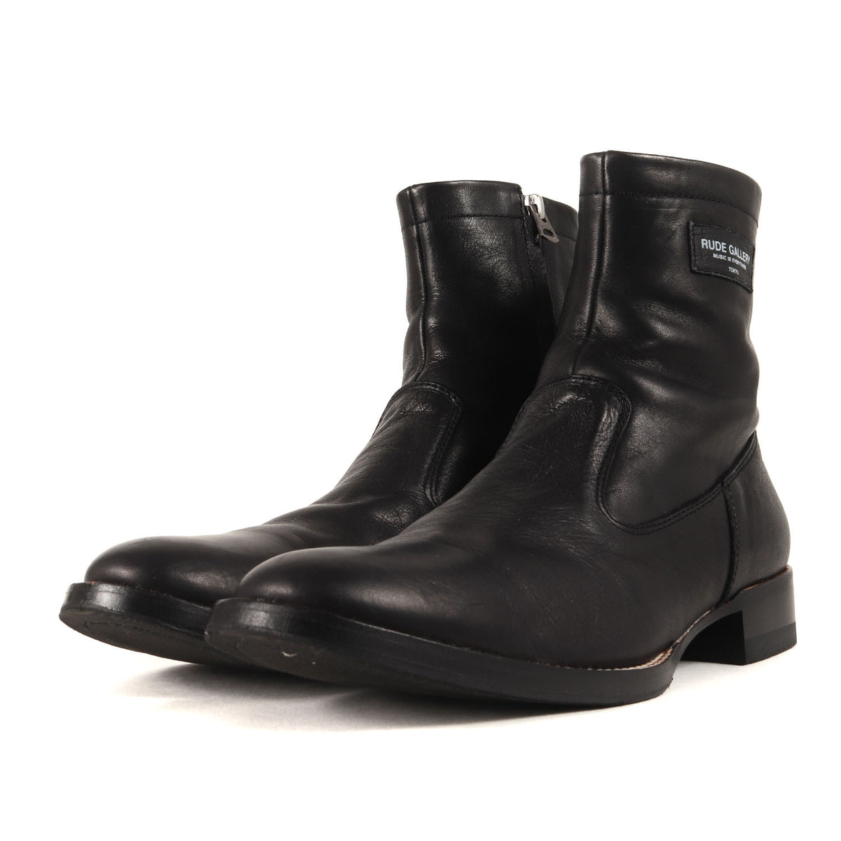 サイドジップ レザーブーツ (SIDE ZIP BOOTS)