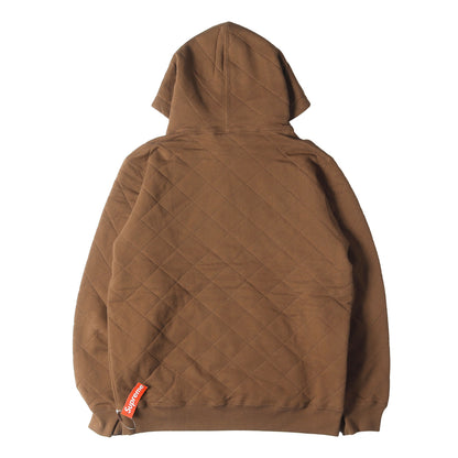 フードロゴ キルティング スウェット パーカー(Quilted Hooded Sweatshirt)