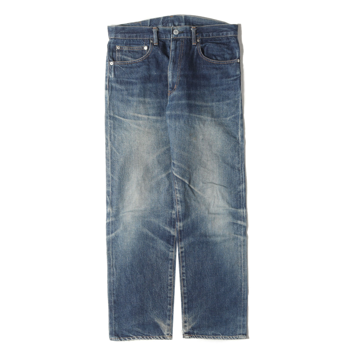 00s 布パッチ セルビッチ付きポケット デニムパンツ