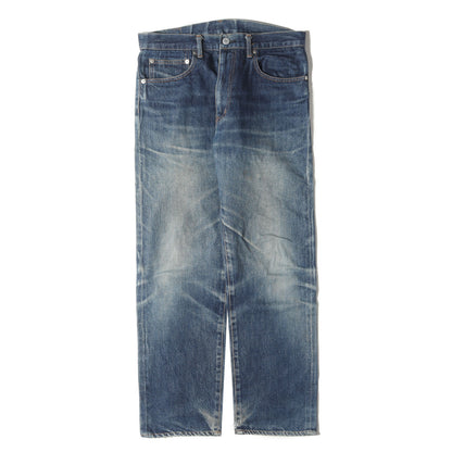 00s 布パッチ セルビッチ付きポケット デニムパンツ
