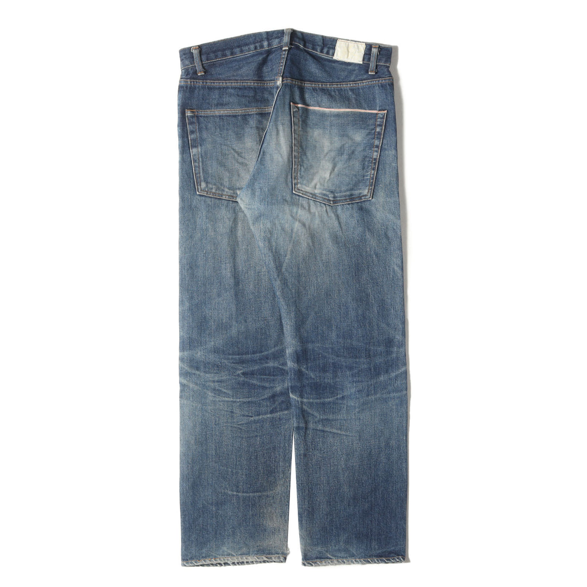 00s 布パッチ セルビッチ付きポケット デニムパンツ