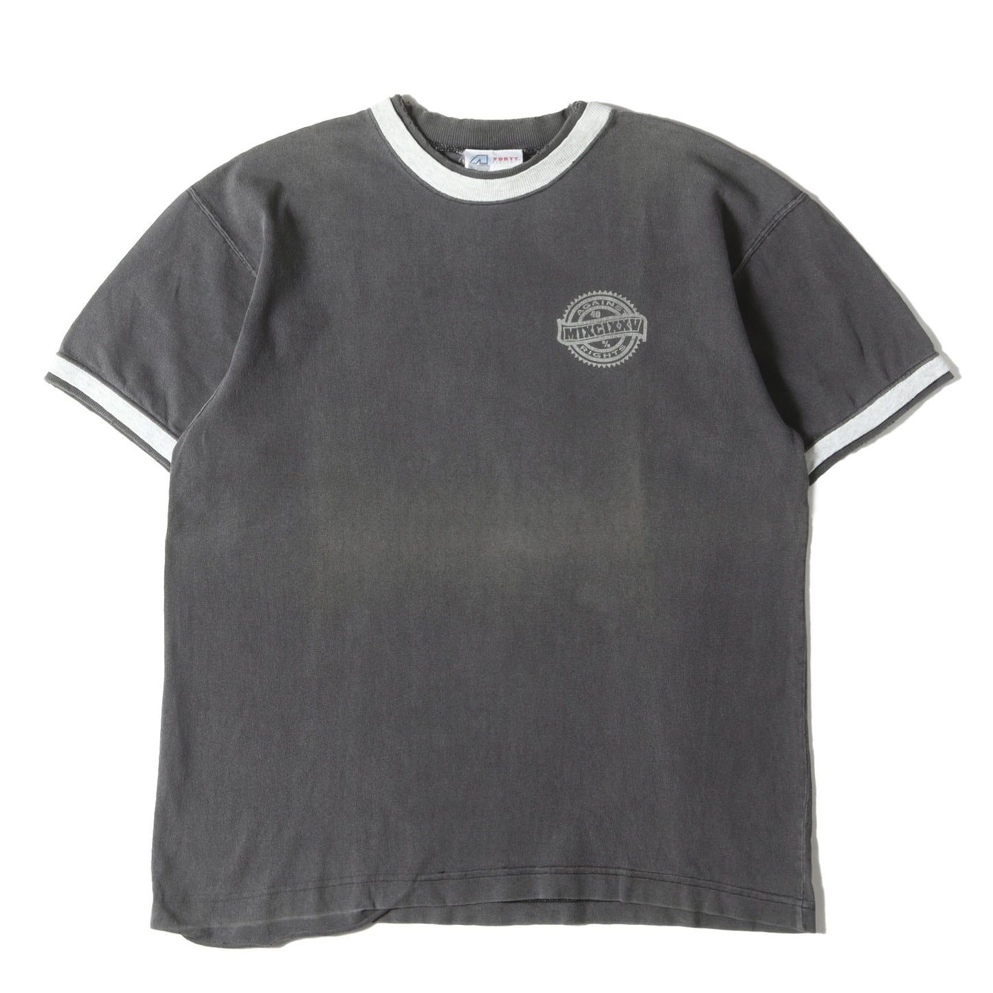 90s 二重リブ クルーネック ヘビー Tシャツ(CAMBERボディ)