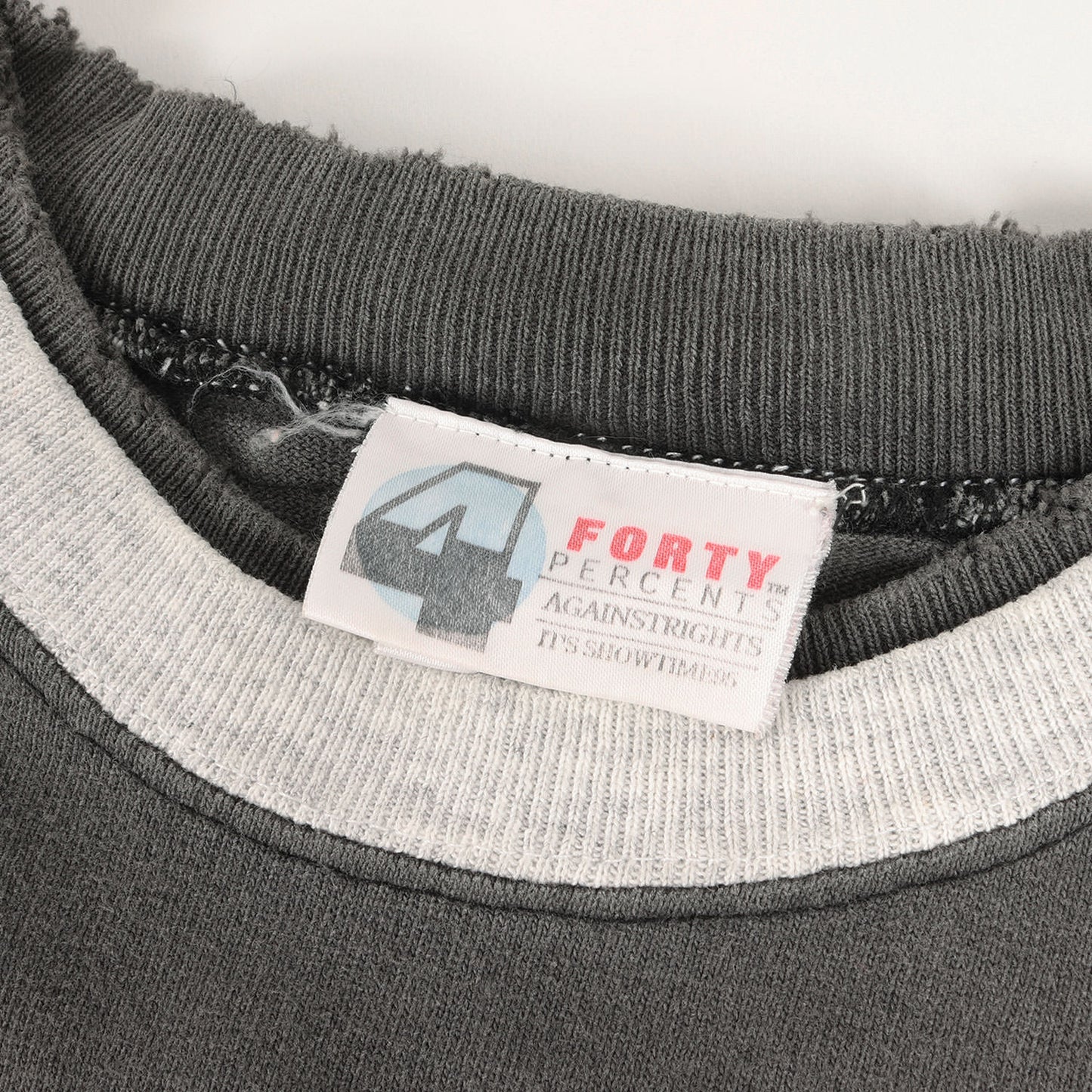 90s 二重リブ クルーネック ヘビー Tシャツ(CAMBERボディ)