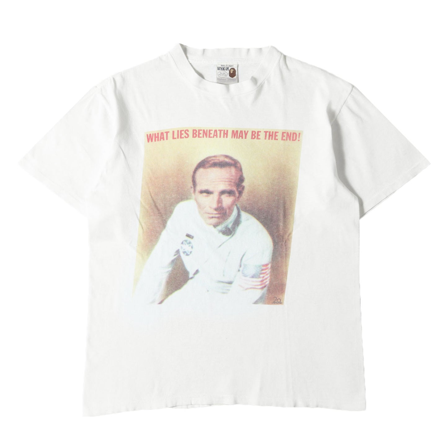 90s 初期 吹き出しタグ 猿の惑星 テイラー大佐 Tシャツ(ONEITAボディ)