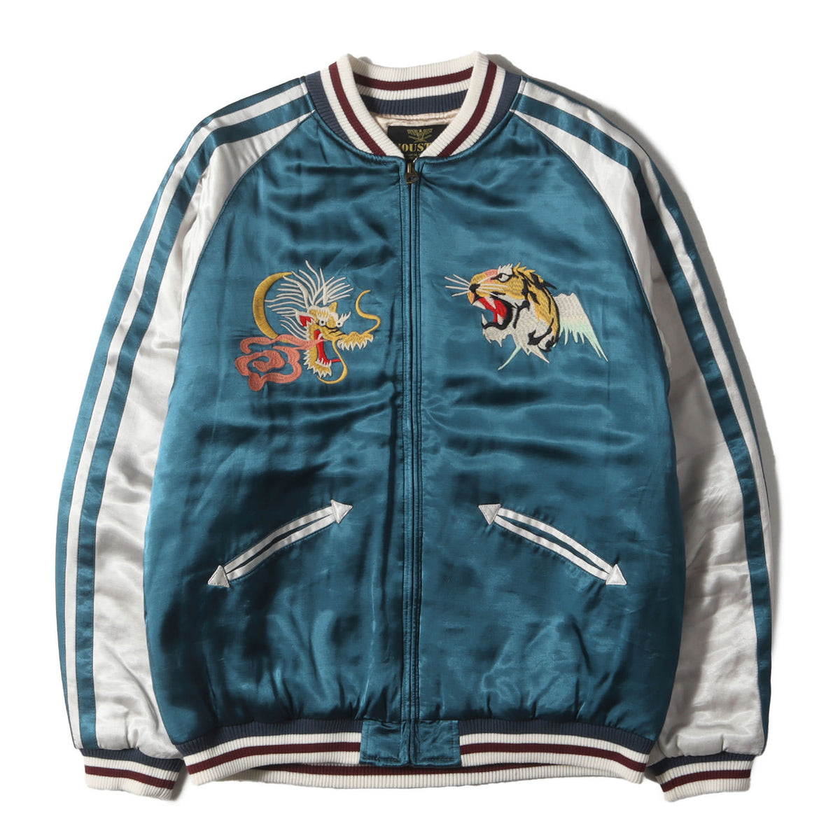 22AW JAPANマップ レーヨンサテン 中綿 スカジャン(RAYON SOUVENIR JACKET)