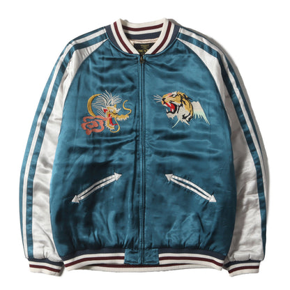 22AW JAPANマップ レーヨンサテン 中綿 スカジャン(RAYON SOUVENIR JACKET)
